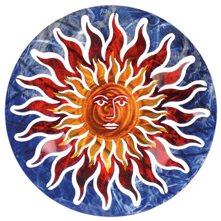 NEXT INNOVATIONS Sun Face Wall Art Blue / Red 101410003-BLUERED